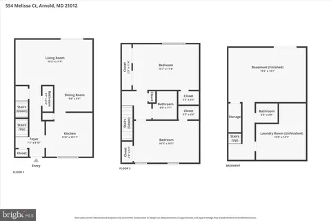 Floorplan - 554 Melissa Ct, Arnold, MD 21012 photo 3 of 3
