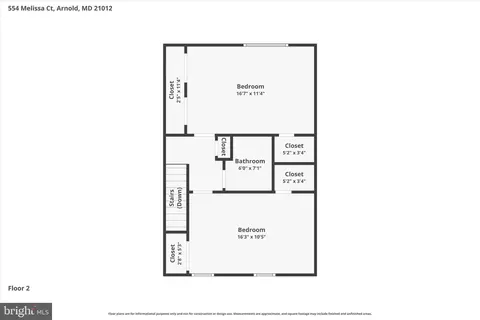 Floorplan - 554 Melissa Ct, Arnold, MD 21012 photo 2 of 3