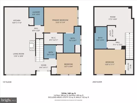 Floorplan - 124 Jacobia Dr #B-8, Pasadena, MD 21122 photo 3 of 3