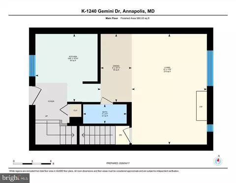 Floorplan - 1240 K Gemini Dr, Annapolis, MD 21403 photo 4 of 6