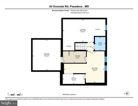 Floorplan - 20 Granada Rd, Pasadena, MD 21122 photo 4 of 4