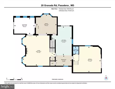 Floorplan - 20 Granada Rd, Pasadena, MD 21122 photo 2 of 4