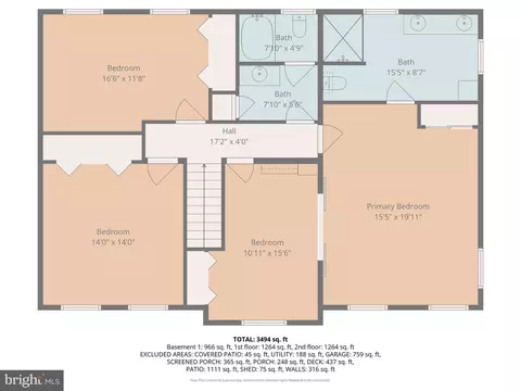 Floorplan - 1296 Crossover Dr, Edgewater, MD 21037 photo 2 of 3