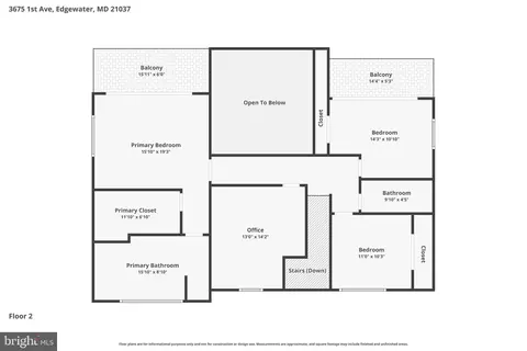 Floorplan - 3675 1st Ave, Edgewater, MD 21037 photo 2 of 3