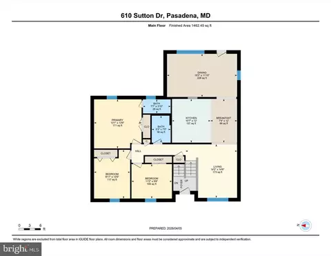 Floorplan - 610 Sutton Dr, Pasadena, MD 21122 photo 1 of 2