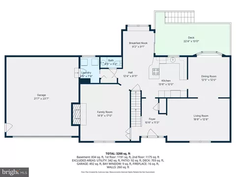 Floorplan - 1074 Foxcroft Run, Annapolis, MD 21401 photo 1 of 4