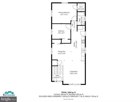 Floorplan - 1615 Ruxton Rd, Edgewater, MD 21037 photo 2 of 3