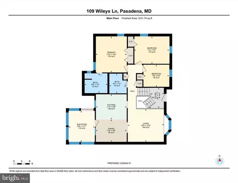 Floorplan - 109 Wileys Ln, Pasadena, MD 21122 photo 3 of 4