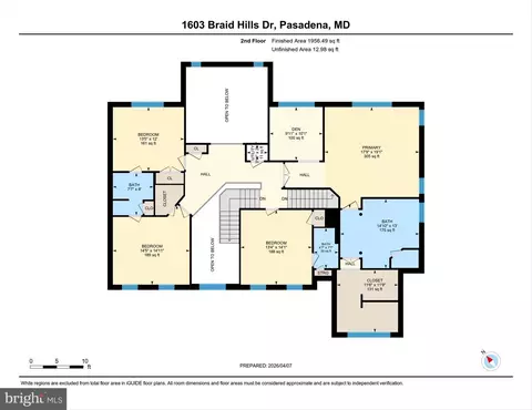 Floorplan - 1603 Braid Hills Dr, Pasadena, MD 21122 photo 5 of 6