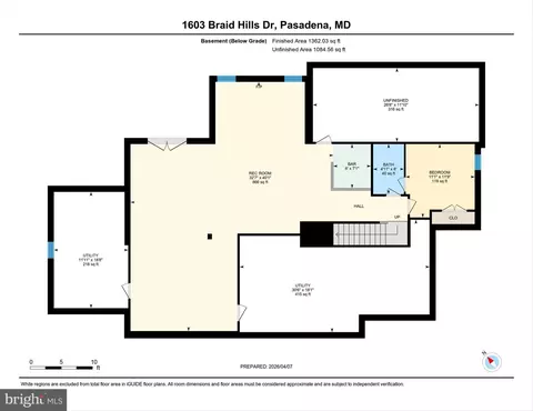 Floorplan - 1603 Braid Hills Dr, Pasadena, MD 21122 photo 6 of 6