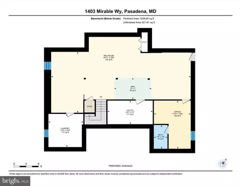 Floorplan - 1403 Mirable Way, Pasadena, MD 21122 photo 3 of 5