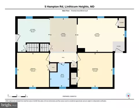 Floorplan - 5 Hampton Rd, Linthicum Heights, MD 21090 photo 1 of 3