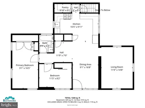 Floorplan - 1609 Bentley Rd, Edgewater, MD 21037 photo 2 of 3