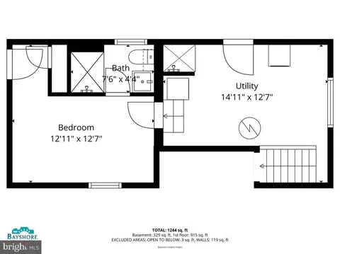 Floorplan - 1609 Bentley Rd, Edgewater, MD 21037 photo 1 of 3