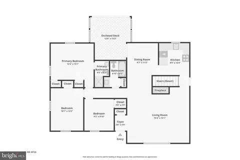 Floorplan - 347 Marganza S, Laurel, MD 20724 photo 1 of 2