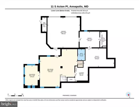 Floorplan - 11 S Acton Pl, Annapolis, MD 21401 photo 6 of 6