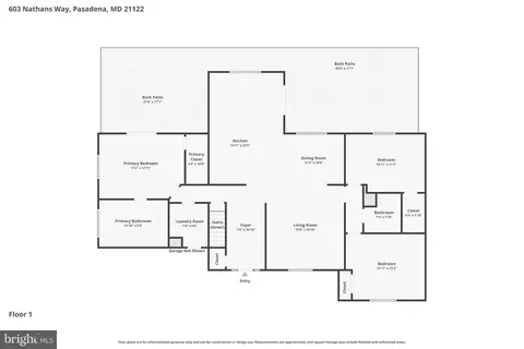 Floorplan - 603 Nathans Way, Pasadena, MD 21122 photo 2 of 3