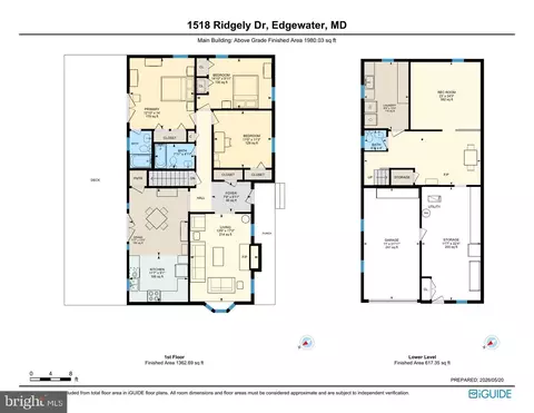 Floorplan - 1518 Ridgely Dr, Edgewater, MD 21037 photo 3 of 3
