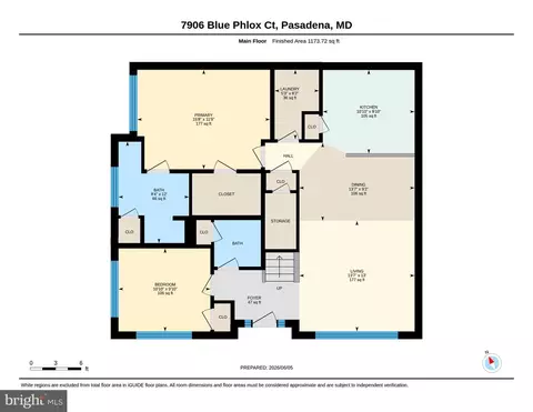 Floorplan - 7906 Blue Phlox #3, Pasadena, MD 21122 photo 1 of 2
