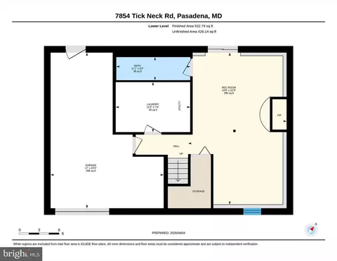 Floorplan - 7854 Tick Neck Rd, Pasadena, MD 21122 photo 3 of 3