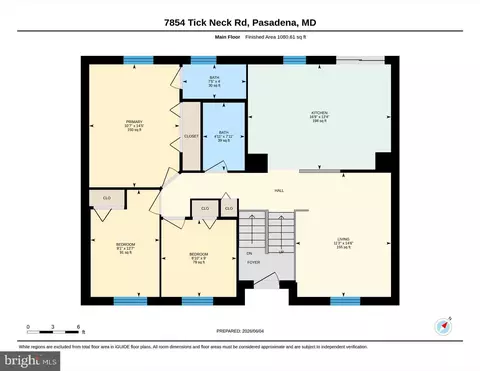 Floorplan - 7854 Tick Neck Rd, Pasadena, MD 21122 photo 2 of 3