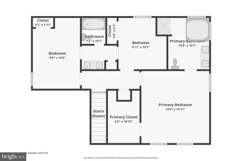 Floorplan - 683 Powhatan Beach Rd, Pasadena, MD 21122 photo 3 of 3