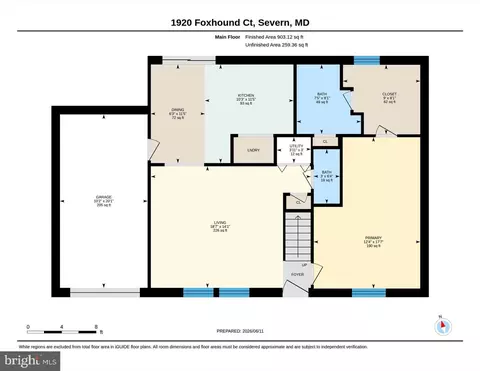 Floorplan - 1920 Foxhound Ct, Severn, MD 21144 photo 1 of 2