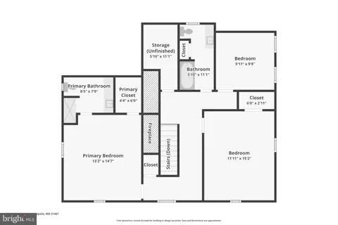 Floorplan - 355 Broadview Ln, Annapolis, MD 21401 photo 1 of 2