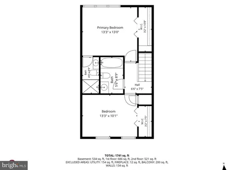 Floorplan - 1504 Falling Brook Ct, Odenton, MD 21113 photo 3 of 3