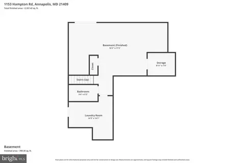 Floorplan - 1153 Hampton Rd, Annapolis, MD 21409 photo 4 of 5