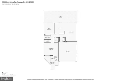 Floorplan - 1153 Hampton Rd, Annapolis, MD 21409 photo 3 of 5