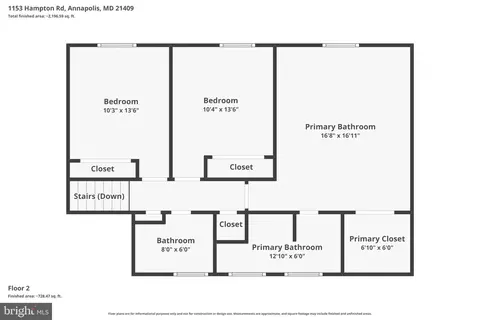Floorplan - 1153 Hampton Rd, Annapolis, MD 21409 photo 5 of 5