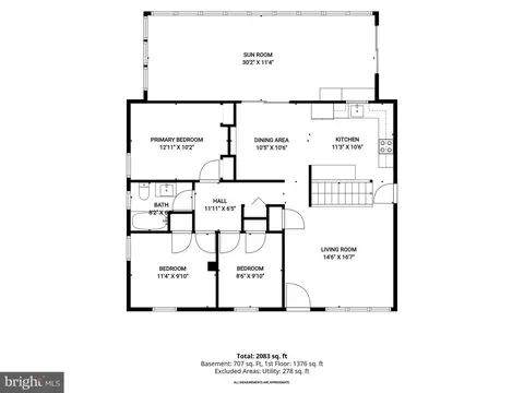 Floorplan - 307 Park Hall S, Laurel, MD 20724 photo 1 of 3