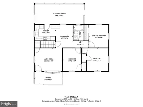 Floorplan - 8475 Byrd Rd, Pasadena, MD 21122 photo 1 of 2