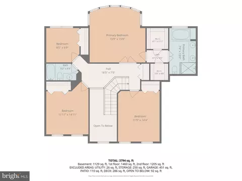 Floorplan - 2902 Middlebridge, Crofton, MD 21114 photo 1 of 3