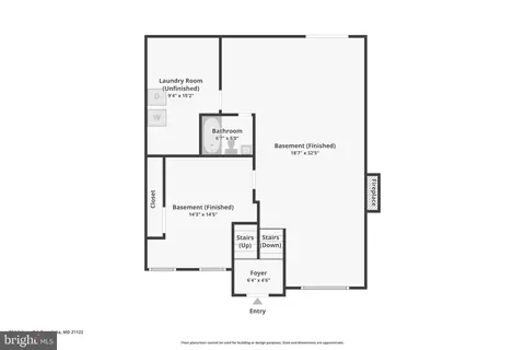 Floorplan - 224 Asbury Rd, Pasadena, MD 21122 photo 3 of 3