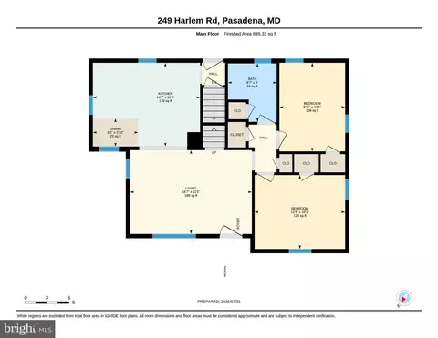 Floorplan - 249 Harlem Rd, Pasadena, MD 21122 photo 2 of 4