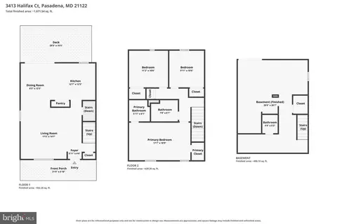 Floorplan - 3413 Halifax Ct, Pasadena, MD 21122 photo 2 of 4