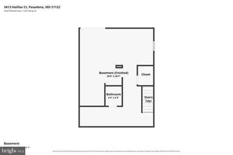 Floorplan - 3413 Halifax Ct, Pasadena, MD 21122 photo 4 of 4