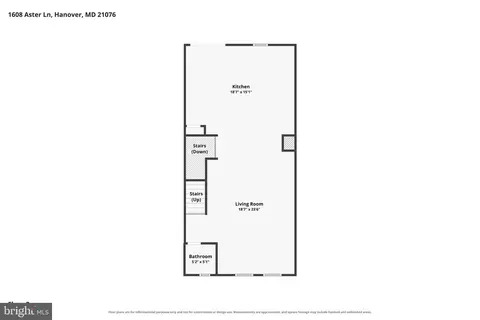 Floorplan - 1608 Aster Ln, Hanover, MD 21076 photo 2 of 4