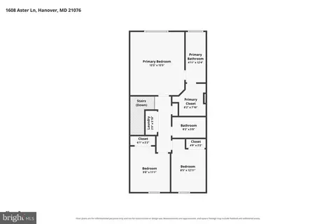 Floorplan - 1608 Aster Ln, Hanover, MD 21076 photo 3 of 4
