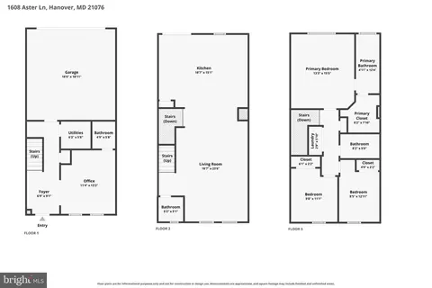 Floorplan - 1608 Aster Ln, Hanover, MD 21076 photo 4 of 4