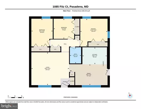 Floorplan - 1085 Fitz Ct, Pasadena, MD 21122 photo 1 of 1