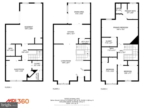 Floorplan - 1338 Hill Born Dr, Hanover, MD 21076 photo 1 of 1