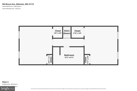 Floorplan - 504 Bruce Ave, Odenton, MD 21113 photo 3 of 3