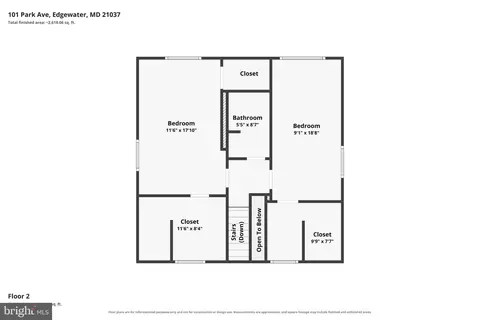 Floorplan - 101 Park Ave, Edgewater, MD 21037 photo 3 of 3