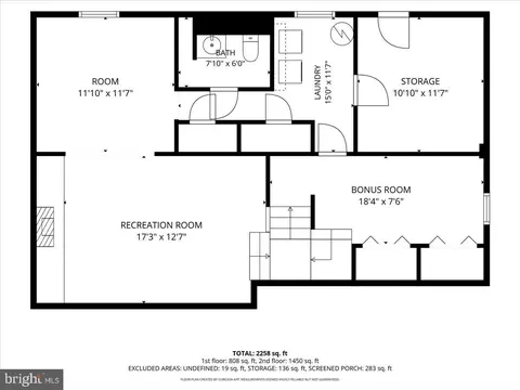 Floorplan - 416 Walnut Dr, Annapolis, MD 21403 photo 1 of 2