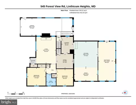 Floorplan - 545 Forest View Rd, Linthicum Heights, MD 21090 photo 3 of 3