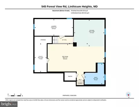 Floorplan - 545 Forest View Rd, Linthicum Heights, MD 21090 photo 1 of 3
