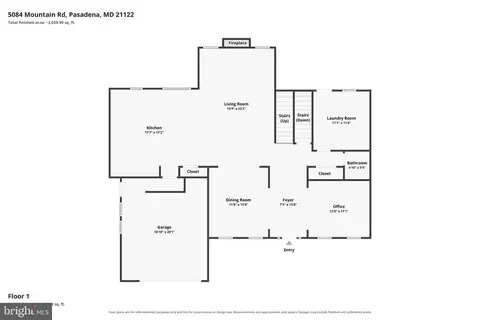 Floorplan - 5084 Mountain Rd, Pasadena, MD 21122 photo 1 of 4